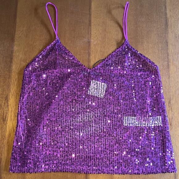 NEW Zara Sequin Tank - Picture 3 of 3